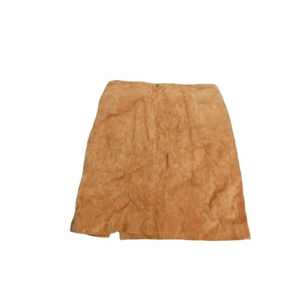 BlankNYC Blank NYC Size 27 Leather Lined Brown Retro Look Skirt - Picture 2 of 2